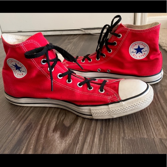 red high top converse size 3